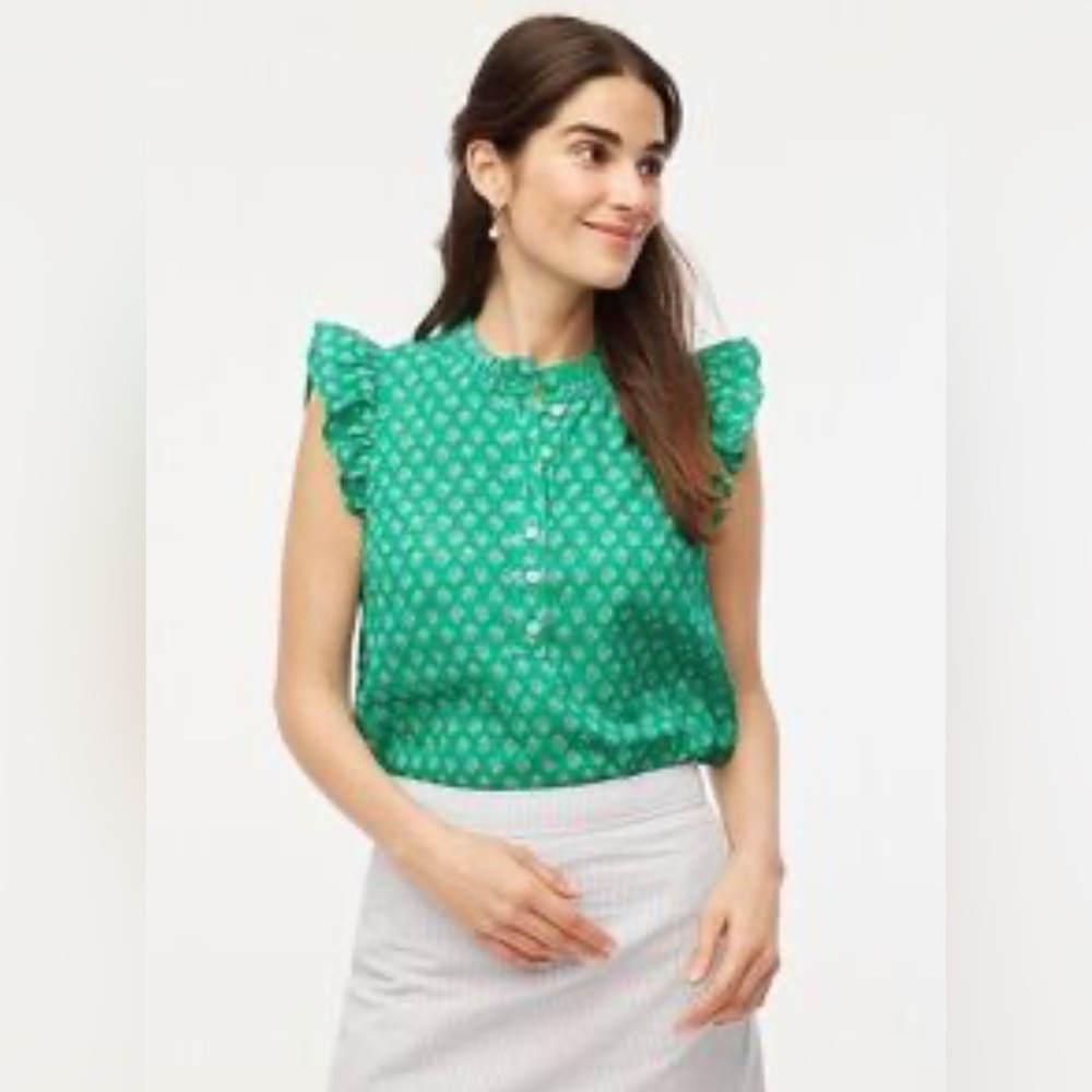 Flutter Sleeve top by j crew Size Small